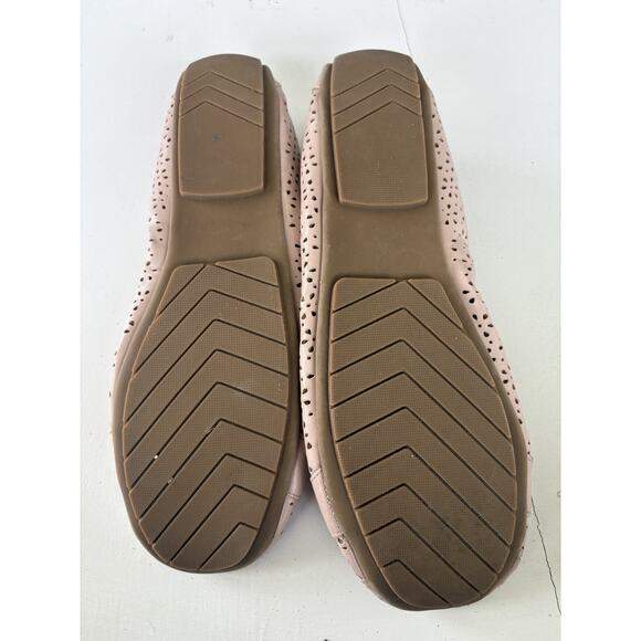 🩰 Me Too Comfort Scrunch Ballet Flats 8.5 M Pink Leatherette; Horse Bit Straps - Picture 9 of 10